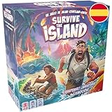 Asmodee Survive The Island, Juego de Mesa Familiar De Supervivencia, Escapa con Los Tesoros, A Partir de 8 Años, De 2 a 5 Jugadores, 45 Minutos por Partida, Español