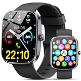 2026 Reloj Inteligente Hombre Mujer, 1.96' Smartwatch con Llamadas Bluetooth y Whatsapp Notificación, IP68 Pulsera Actividad con 100+ Modos Deportivos, Pulsómetro, Monitor de Sueño para Android iOS