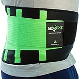 Cinturón Lumbar Médico Ortopédico para Prevenir Lesiones al hacer Deporte o Aliviar el Dolor y la Molestia de la Ciática, la Hernia de Disco, Mejora la Postura de la Espalda- Verde 2XL 102-119cm